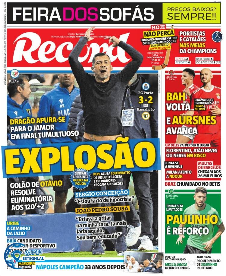 روزنامه ورزشی رکورد جمعه 15 اردیبهشت 1402 