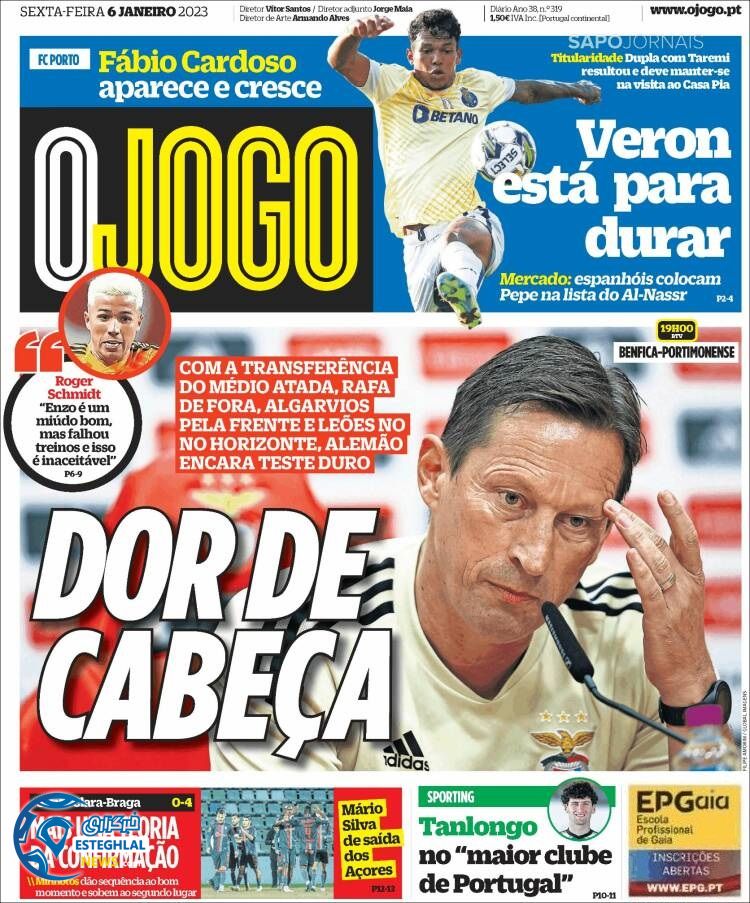 روزنامه ورزشی اوجوگو جمعه 16 دی 1401