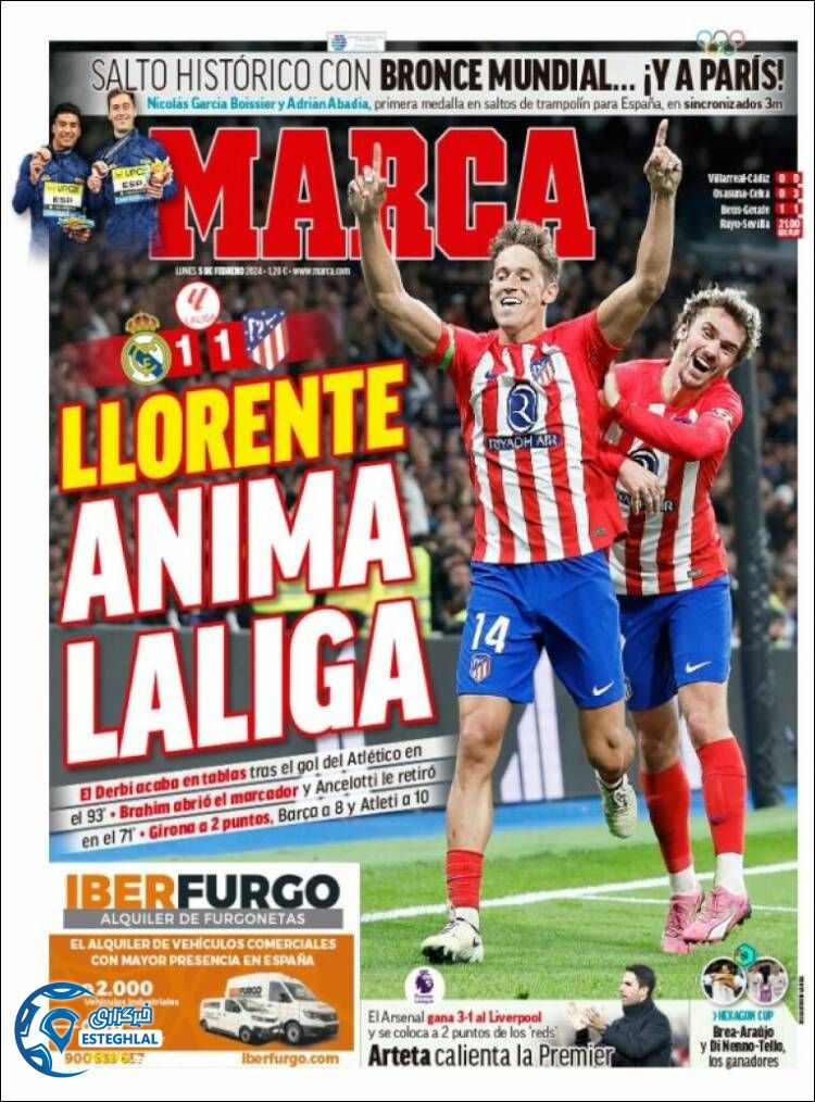 روزنامه ورزشی مارکا دوشنبه 16 بهمن 1402 