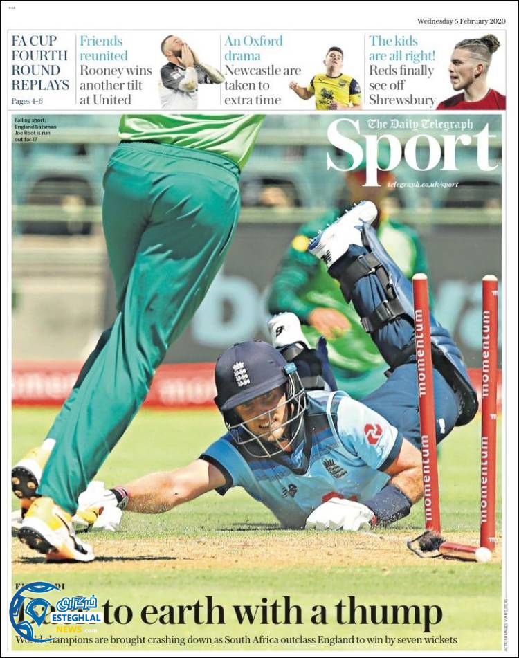 روزنامه ورزشی تلگراف اسپورت چهارشنبه 16 بهمن 1398