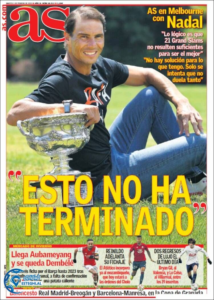 روزنامه ورزشی آ اس سه شنبه 12 بهمن 1400