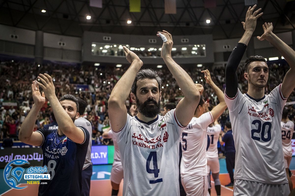 دیدار تیم های ملی والیبال ایران و روسیه