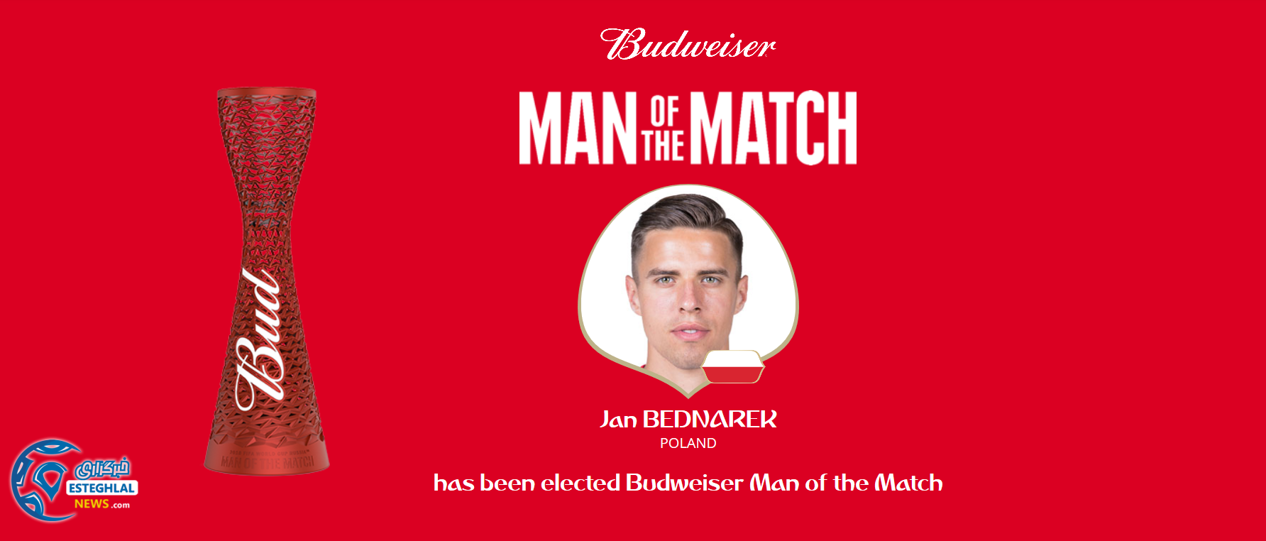 بهترین بازیکن دیدار ژاپن و لهستان