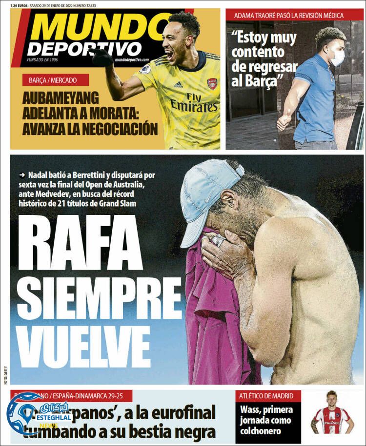 روزنامه ورزشی موندو دپورتیوو شنبه 9 بهمن 1400