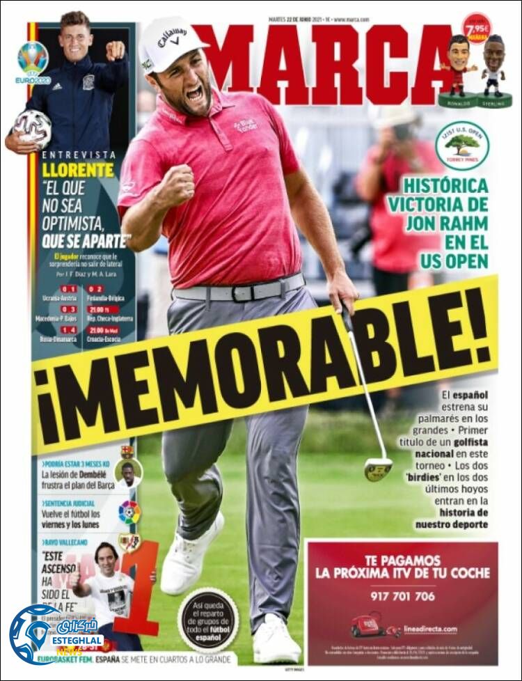 روزنامه ورزشی مارکا سه شنبه 1 تیر 1400