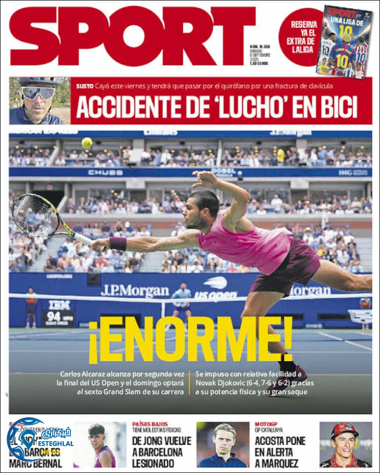 روزنامه ورزشی اسپورت  شنبه 15 شهریور 1404  