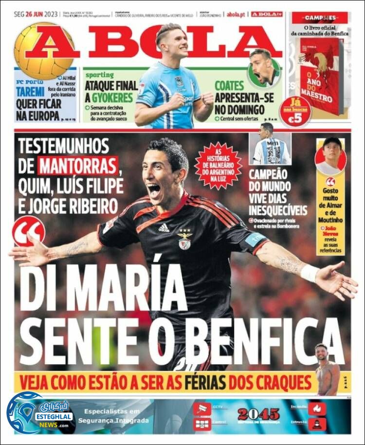 روزنامه ورزشی آبولا دوشنبه 5 تیر 1402 