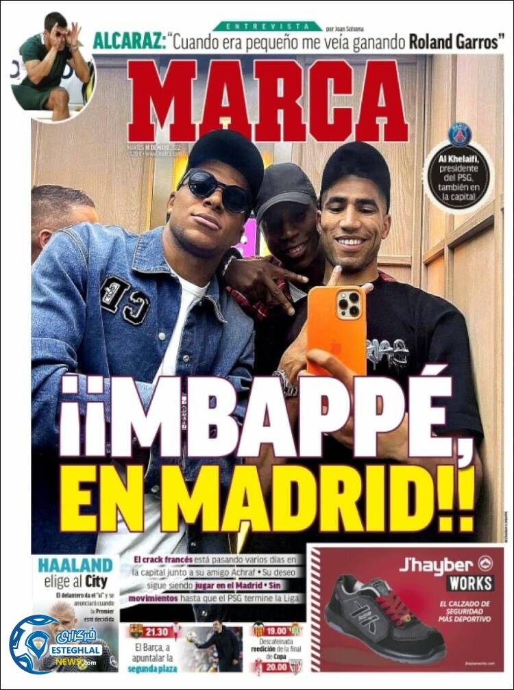 روزنامه ورزشی مارکا سه شنبه 20 اردیبهشت 1401