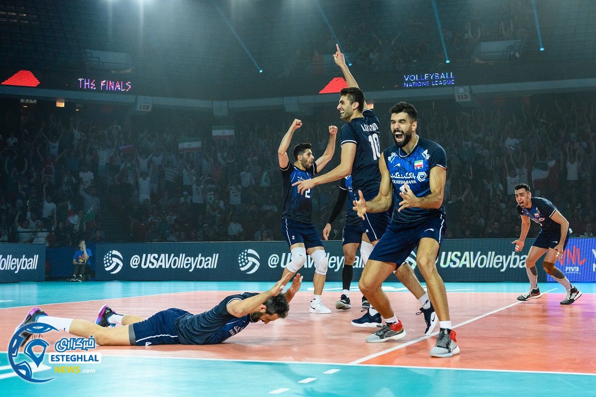 دیدار تیم های ملی والیبال برزیل و ایران
