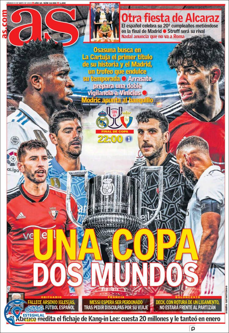 روزنامه ورزشی آ اس شنبه 16 اردیبهشت 1402  