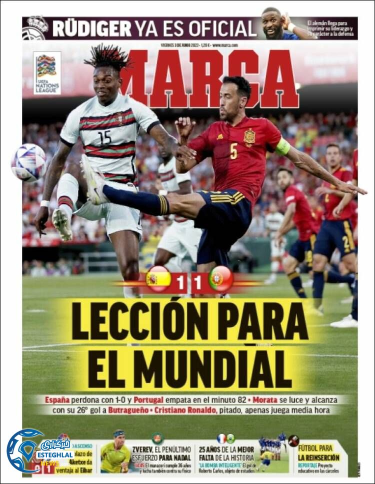 روزنامه ورزشی مارکا جمعه 13 خرداد 1401 