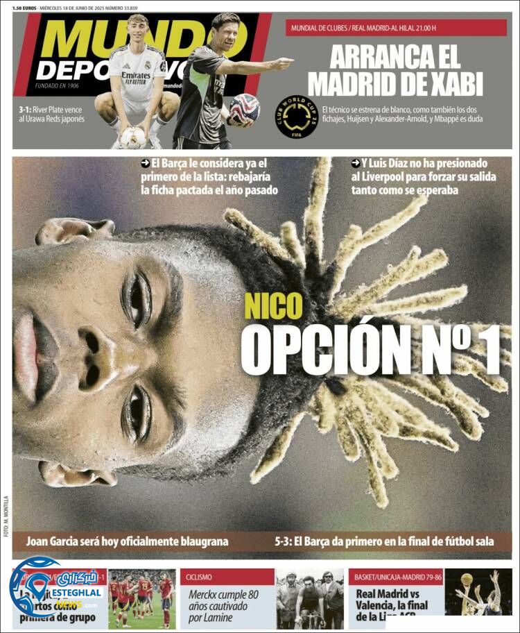 روزنامه ورزشی موندو دپورتیوو چهارشنبه 28 خرداد 1404 