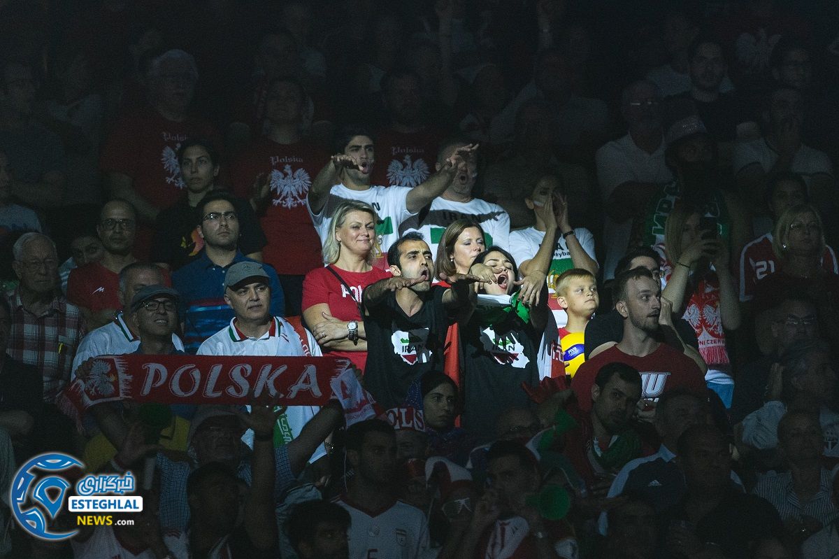 دیدار تیم های ملی والیبال لهستان و ایران 