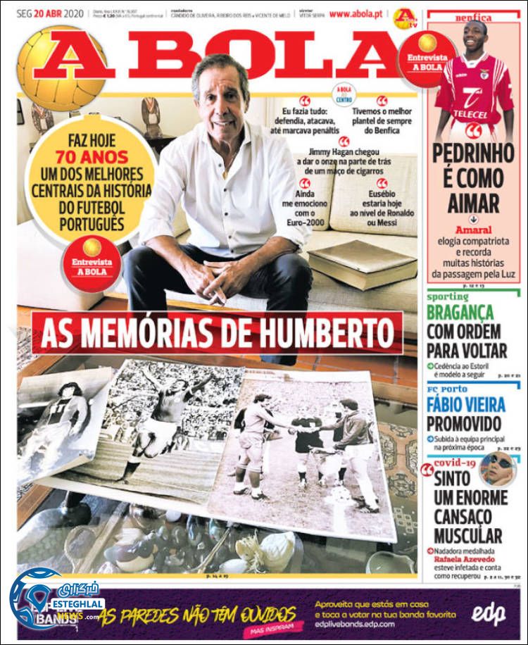 روزنامه ورزشی آبولا دوشنبه 1 اردیبهشت 1399