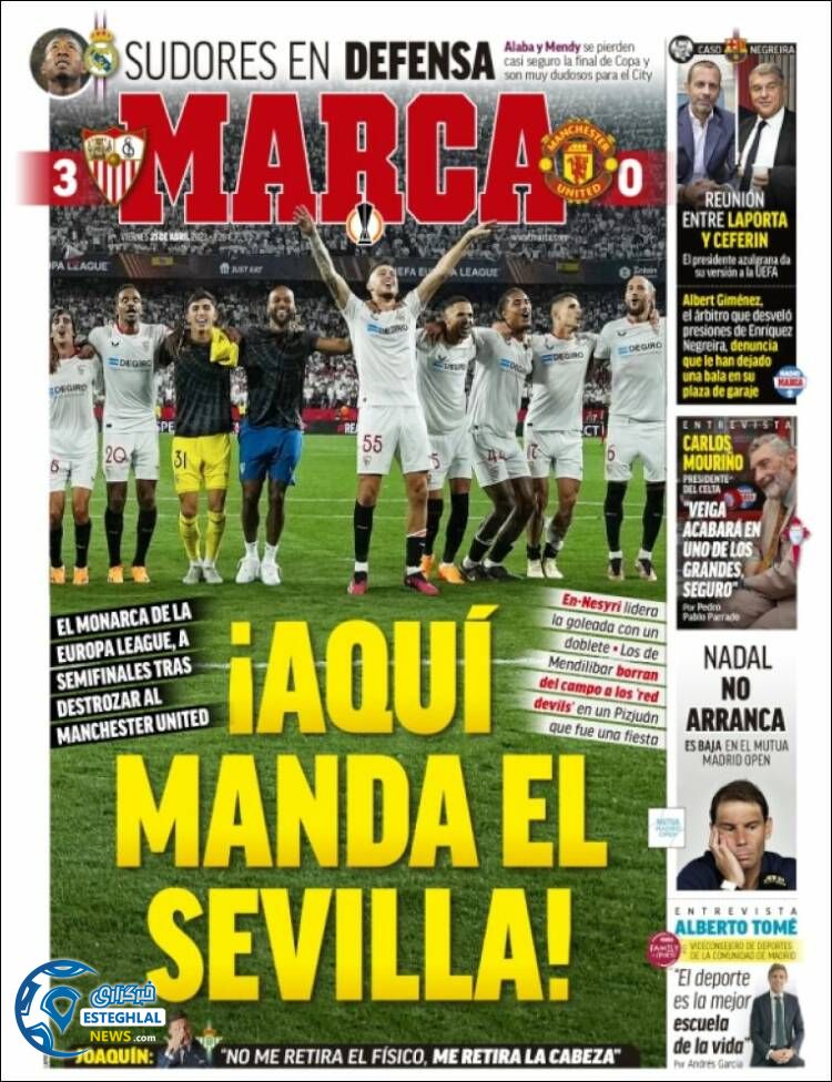 روزنامه ورزشی مارکا جمعه 1 اردیبهشت 1402 