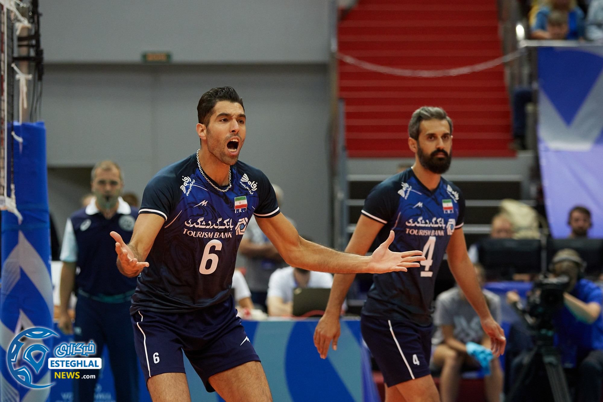 دیدار تیم های ملی والیبال روسیه و ایران