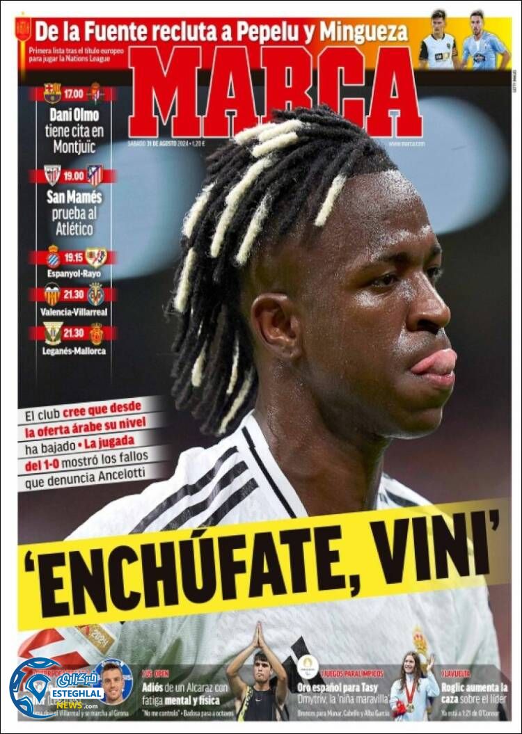 روزنامه  ورزشی مارکا شنبه 10 شهریور 1403 