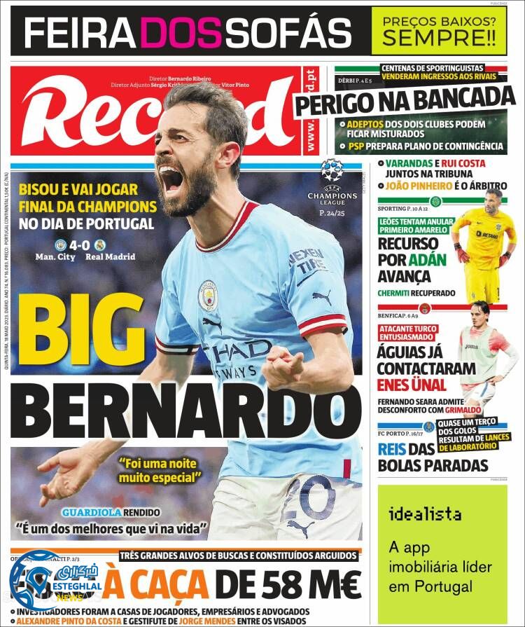 روزنامه ورزشی رکورد پنجشنبه 28 اردیبهشت 1402 