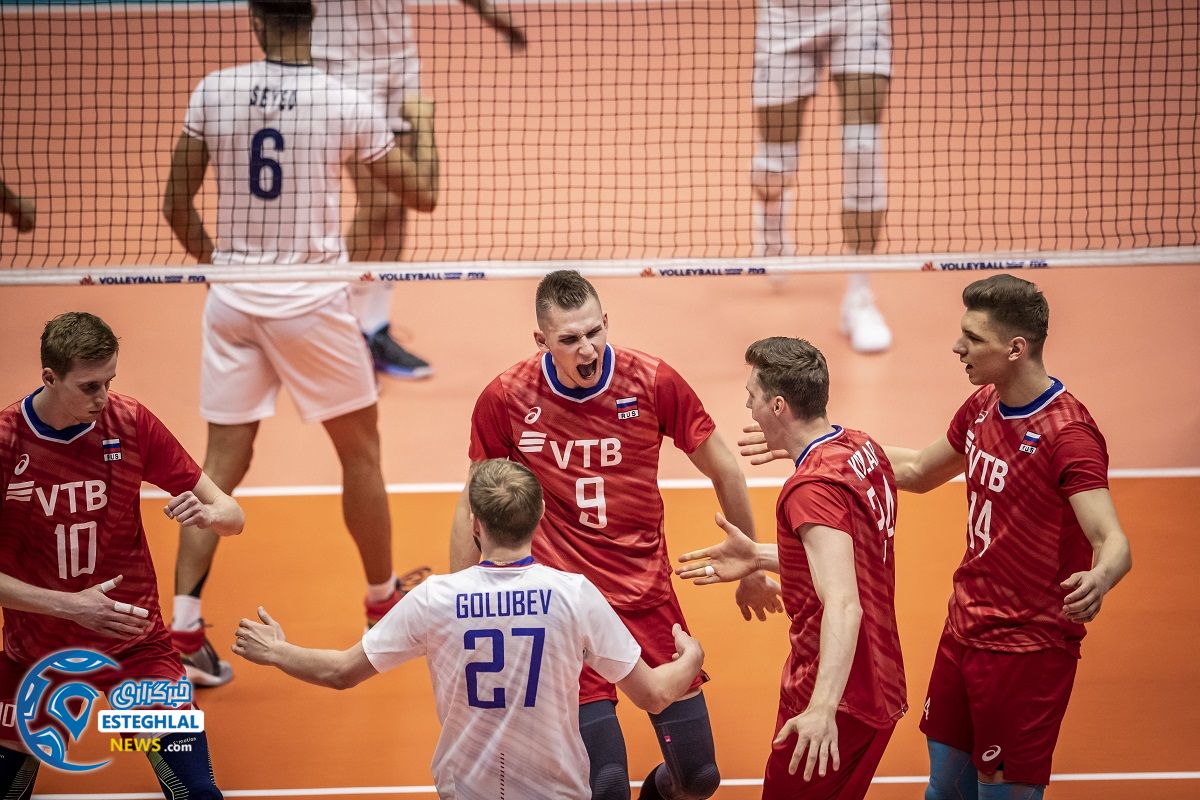 دیدار تیم های ملی والیبال ایران و روسیه