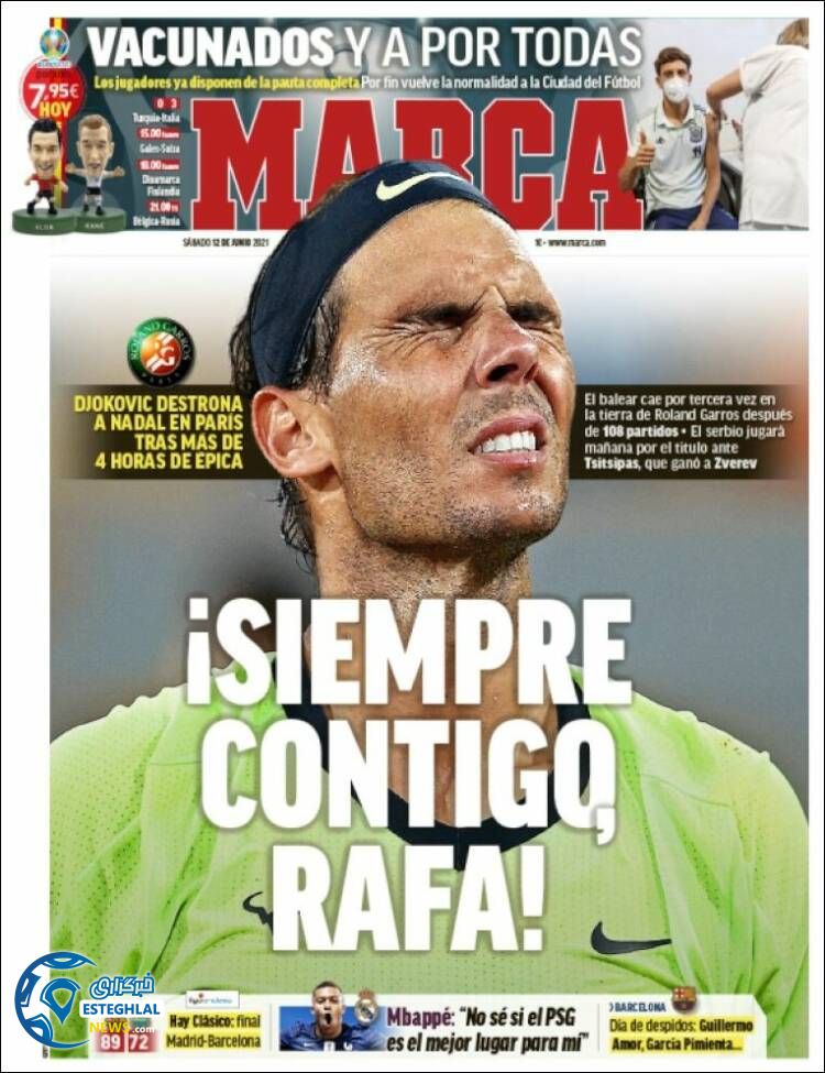 روزنامه ورزشی مارکا شنبه 22 خرداد 1400