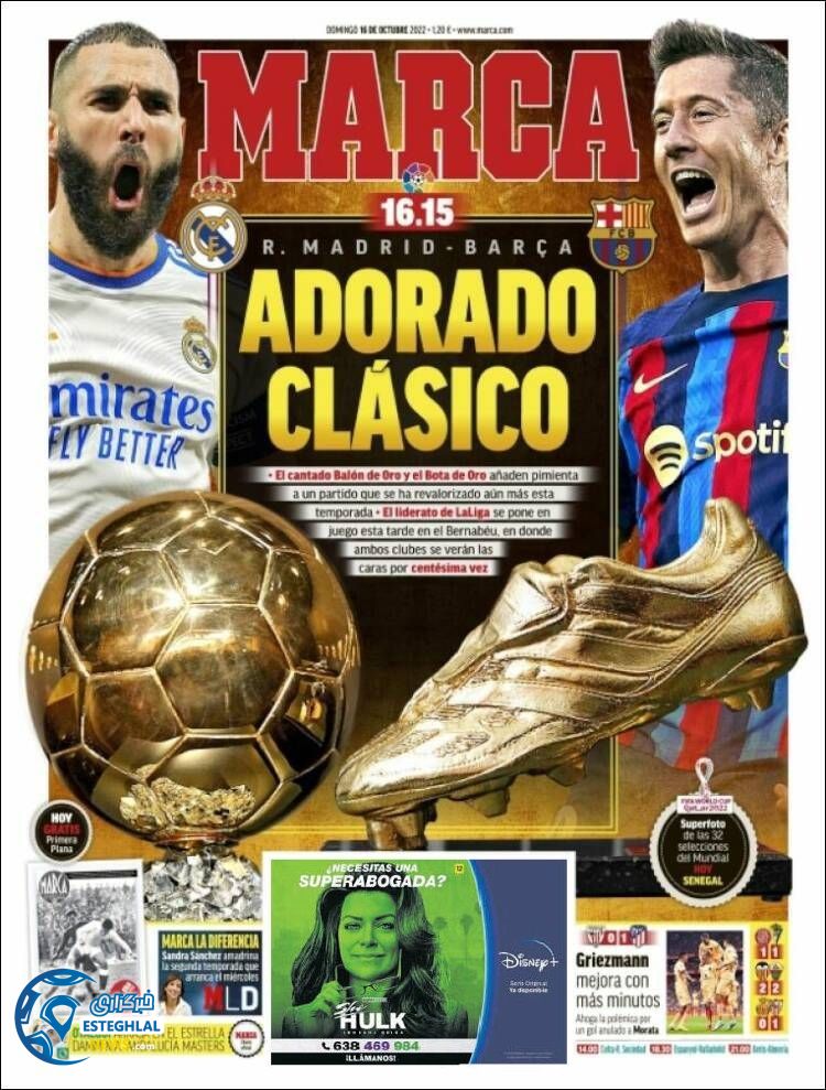 روزنامه ورزشی مارکا یکشنبه 24 مهر 1401 