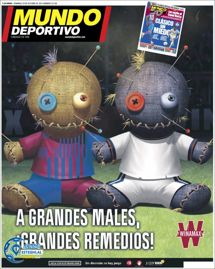 روزنامه ورزشی موندو دپورتیوو یکشنبه 2 آبان 1400