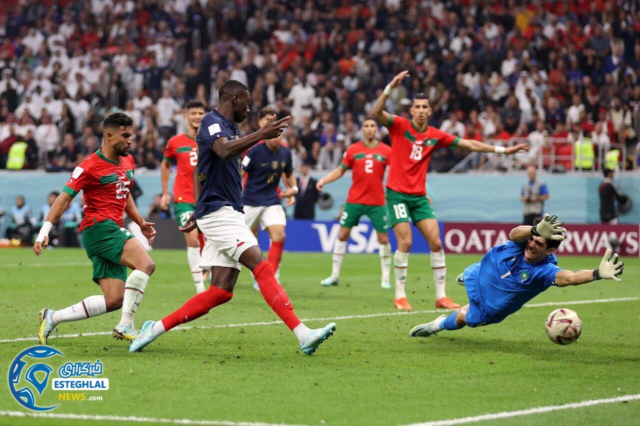 فرانسه 2-0 مراکش&nbsp;&nbsp;