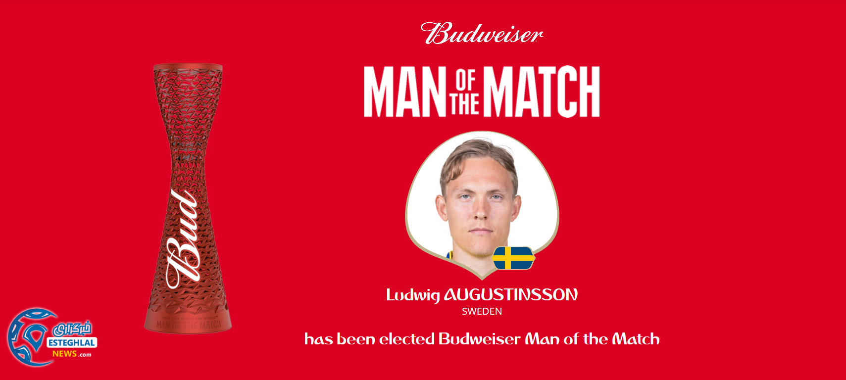 بهترین بازیکن بازی مکزیک و سوئد جام جهانی 2018