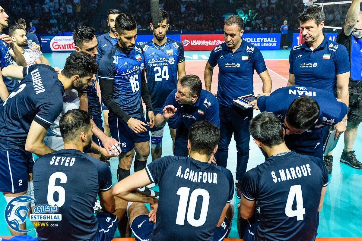 دیدار تیم های ملی والیبال برزیل و ایران