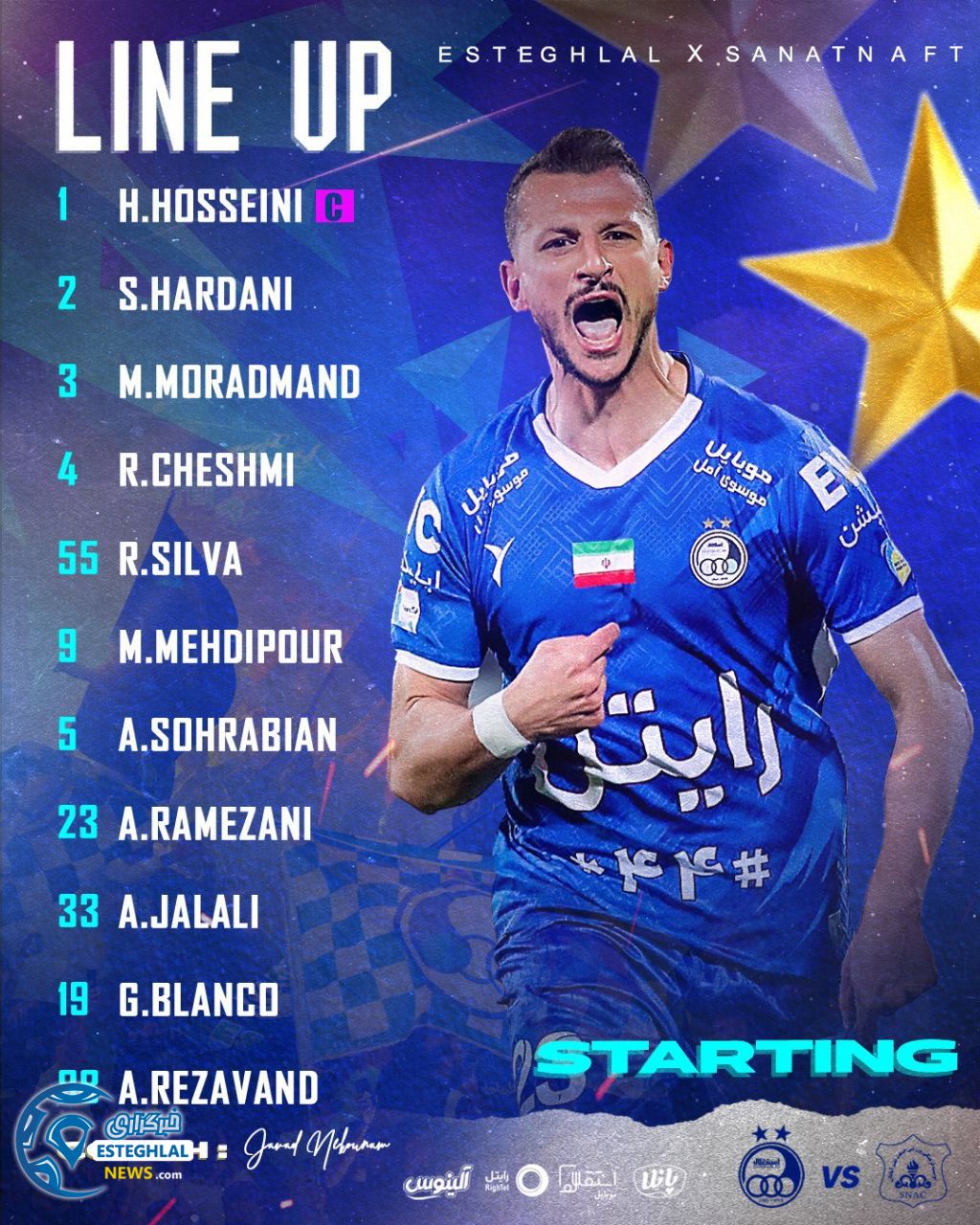 ترکیب تیم فوتبال استقلال