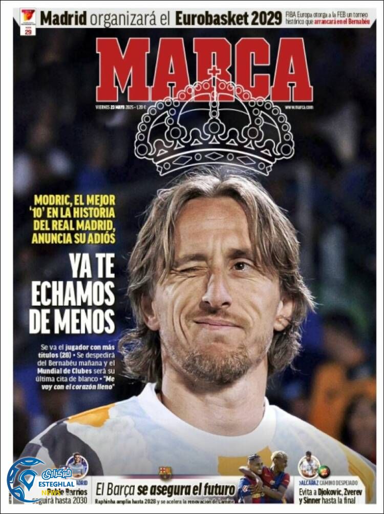 روزنامه ورزشی مارکا جمعه 2 خرداد 1404 