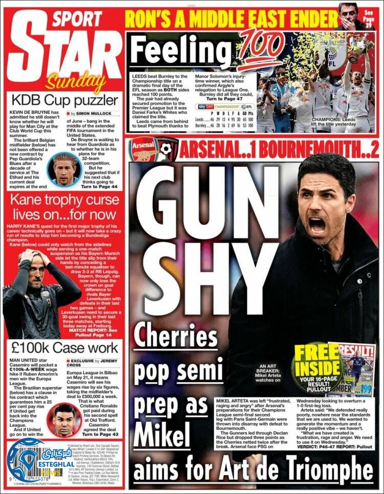 روزنامه ورزشی استار اسپورت یکشنبه 14 اردیبهشت 1404 