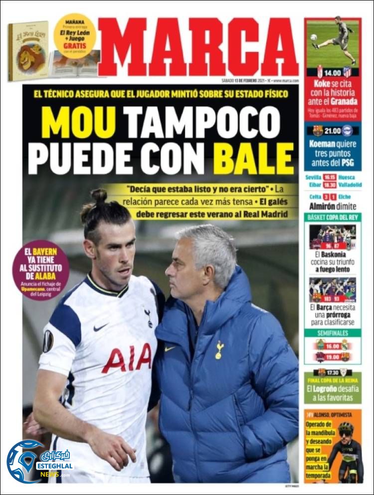 روزنامه ورزشی مارکا شنبه 25 بهمن 1399