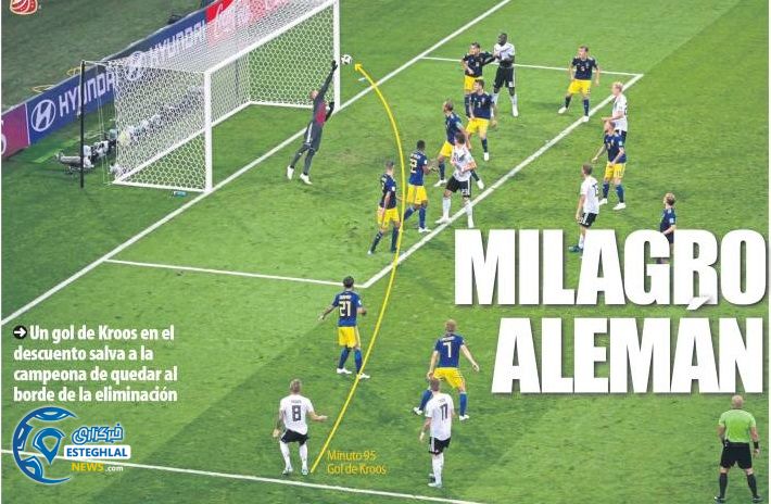 روزنامه های ورزشی جهان یکشنبه 3 تیر 1397