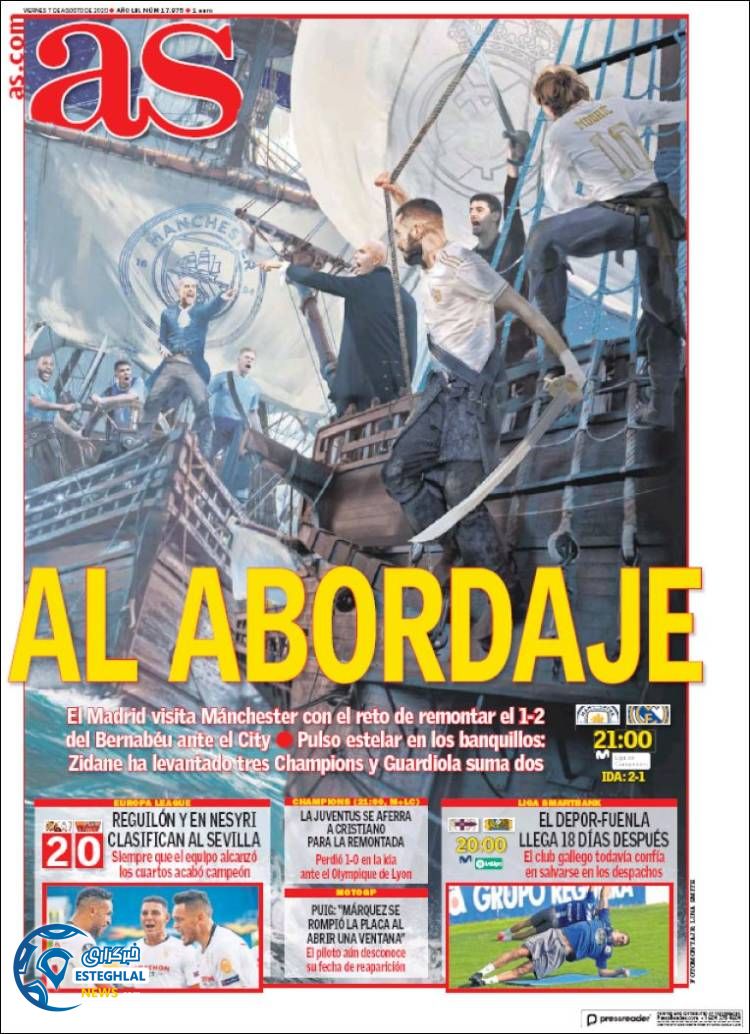 روزنامه ورزشی آاس جمعه 17 مرداد 1399