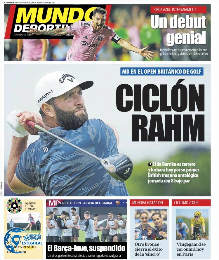 روزنامه  ورزشی موندو دپورتیوو یکشنبه 1 مرداد 1402 