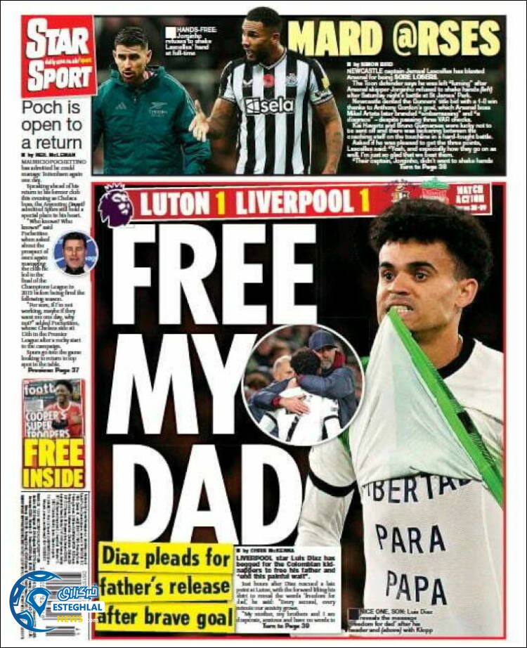 روزنامه ورزشی استار اسپورت دوشنبه 15 آبان 1402