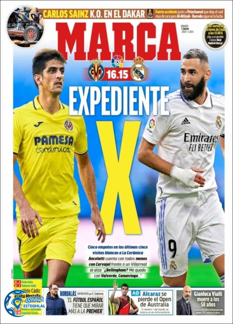 روزنامه ورزشی مارکا شنبه 17 دی 1401 