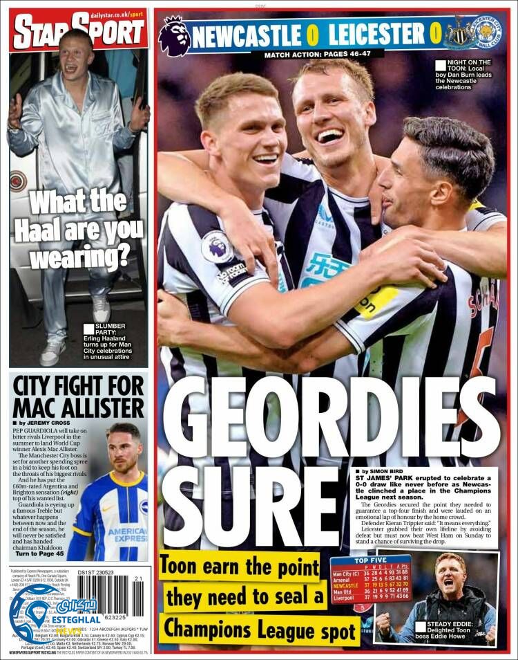 روزنامه ورزشی استار اسپورت سه شنبه 2 خرداد 1402 