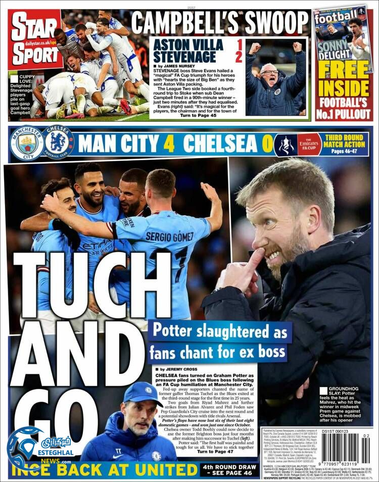 روزنامه ورزشی استار اسپورت دوشنبه 19 دی 1401 