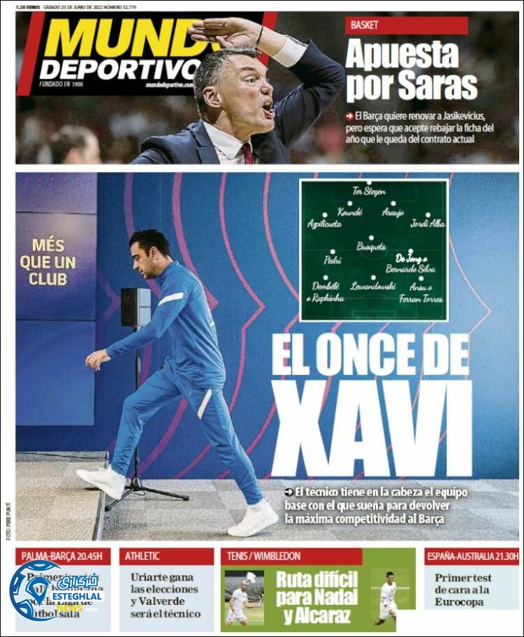 روزنامه ورزشی موندو دپورتیوو شنبه 4 تیر 1401