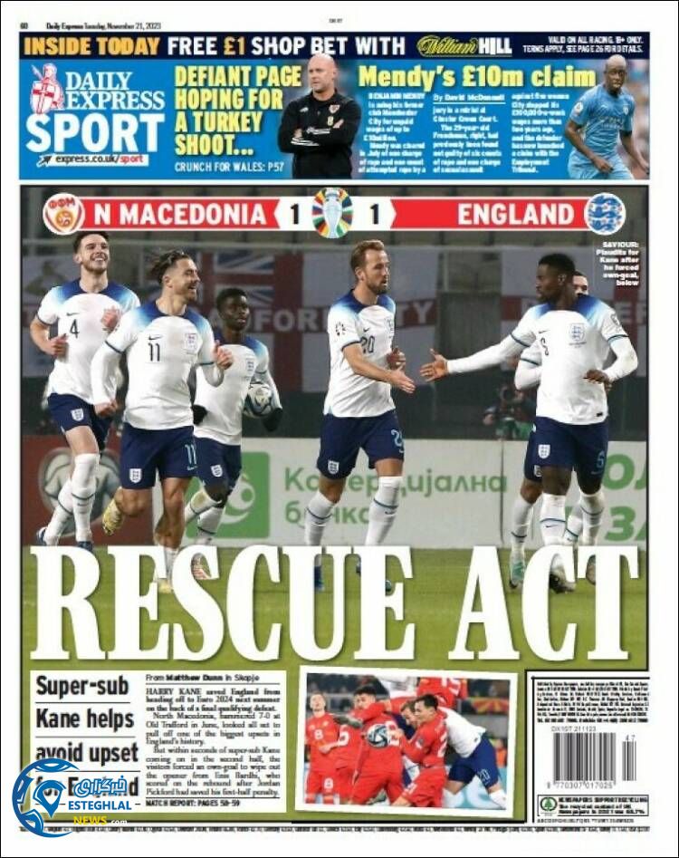 روزنامه ورزشی اکسپرس اسپورت سه شنبه 30 آبان 1402 