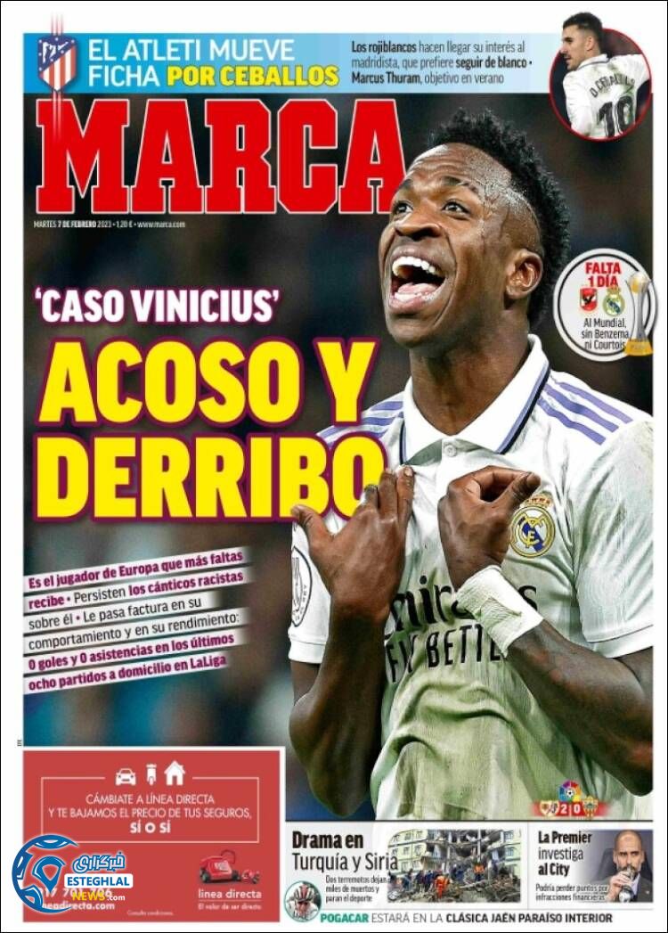 روزنامه ورزشی مارکا سه شنبه 18 بهمن 1401