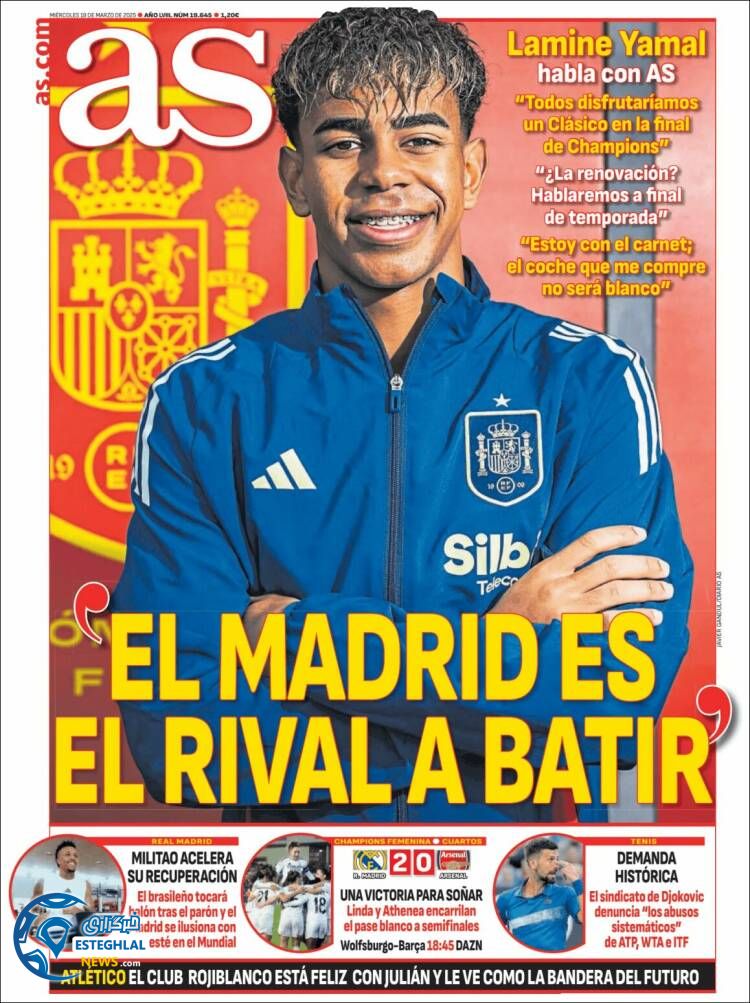 روزنامه  ورزشی آ اس چهارشنبه 29 اسفند 1403 